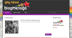 Desktop Screenshot of blogmensgo.de